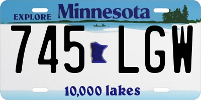MN license plate 745LGW