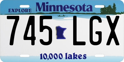 MN license plate 745LGX