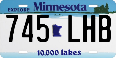 MN license plate 745LHB