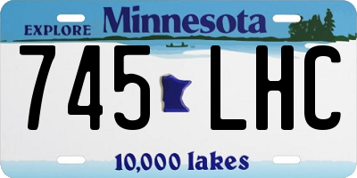 MN license plate 745LHC