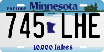 MN license plate 745LHE
