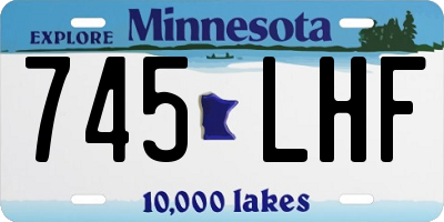 MN license plate 745LHF