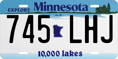 MN license plate 745LHJ