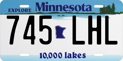 MN license plate 745LHL