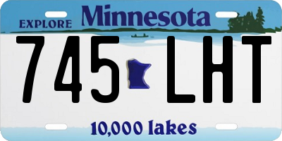 MN license plate 745LHT
