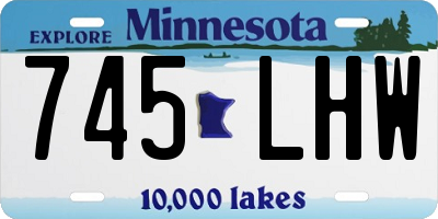 MN license plate 745LHW