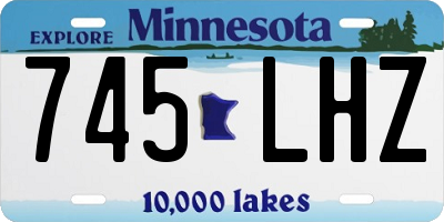 MN license plate 745LHZ