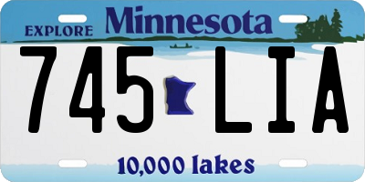 MN license plate 745LIA