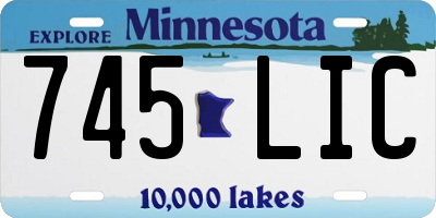 MN license plate 745LIC