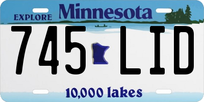 MN license plate 745LID