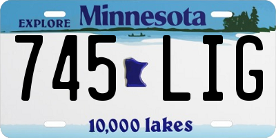 MN license plate 745LIG