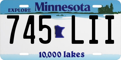 MN license plate 745LII
