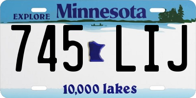 MN license plate 745LIJ