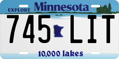 MN license plate 745LIT