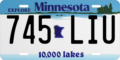 MN license plate 745LIU