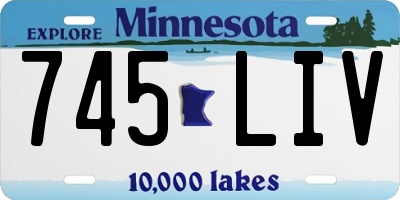 MN license plate 745LIV