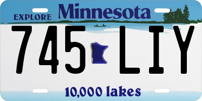 MN license plate 745LIY