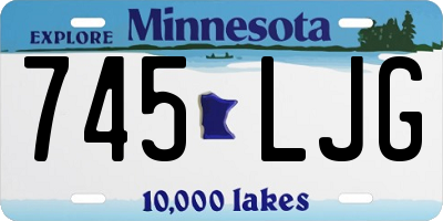 MN license plate 745LJG