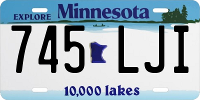 MN license plate 745LJI