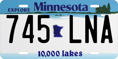 MN license plate 745LNA