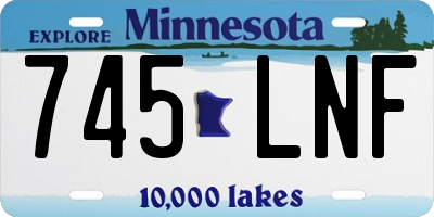 MN license plate 745LNF