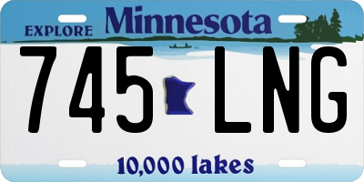 MN license plate 745LNG