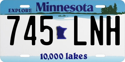 MN license plate 745LNH