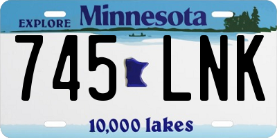 MN license plate 745LNK