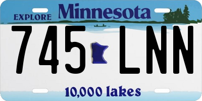MN license plate 745LNN