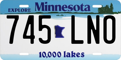 MN license plate 745LNO
