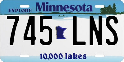 MN license plate 745LNS