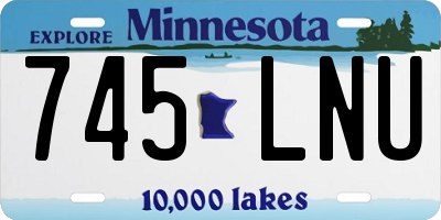 MN license plate 745LNU