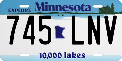 MN license plate 745LNV