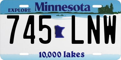 MN license plate 745LNW