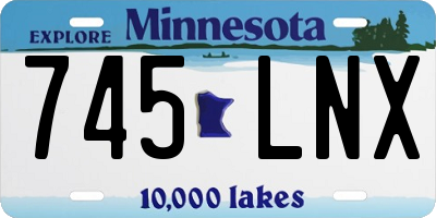MN license plate 745LNX