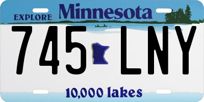 MN license plate 745LNY