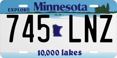 MN license plate 745LNZ