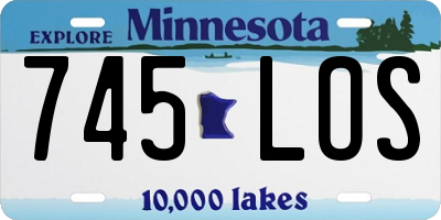 MN license plate 745LOS