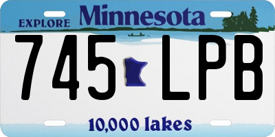 MN license plate 745LPB
