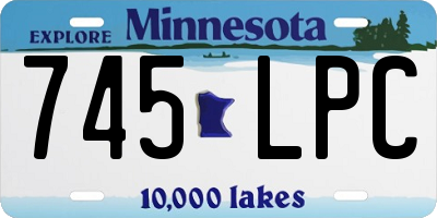 MN license plate 745LPC