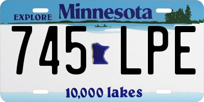 MN license plate 745LPE
