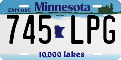 MN license plate 745LPG