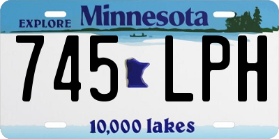 MN license plate 745LPH