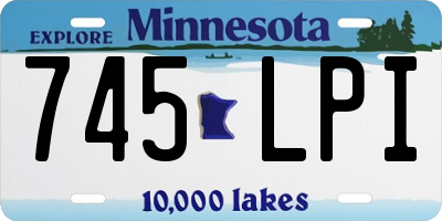 MN license plate 745LPI