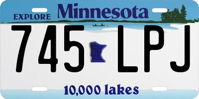 MN license plate 745LPJ