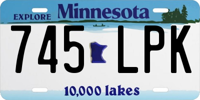 MN license plate 745LPK