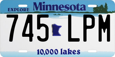 MN license plate 745LPM
