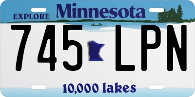 MN license plate 745LPN