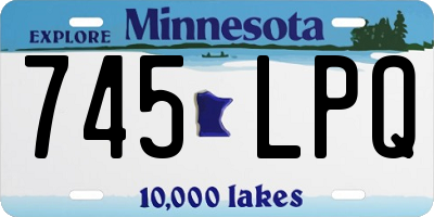 MN license plate 745LPQ
