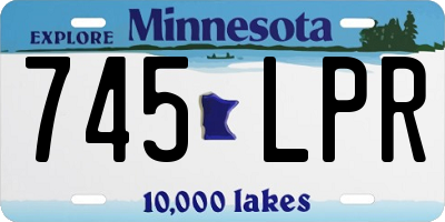 MN license plate 745LPR